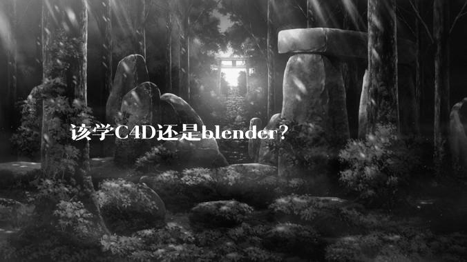 该学C4D还是blender？