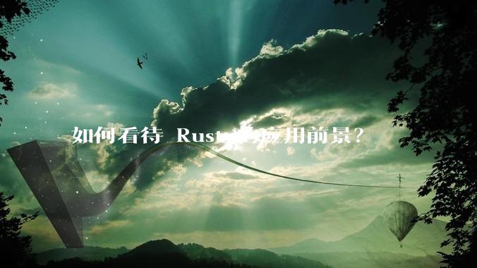 如何看待 Rust 的应用前景？